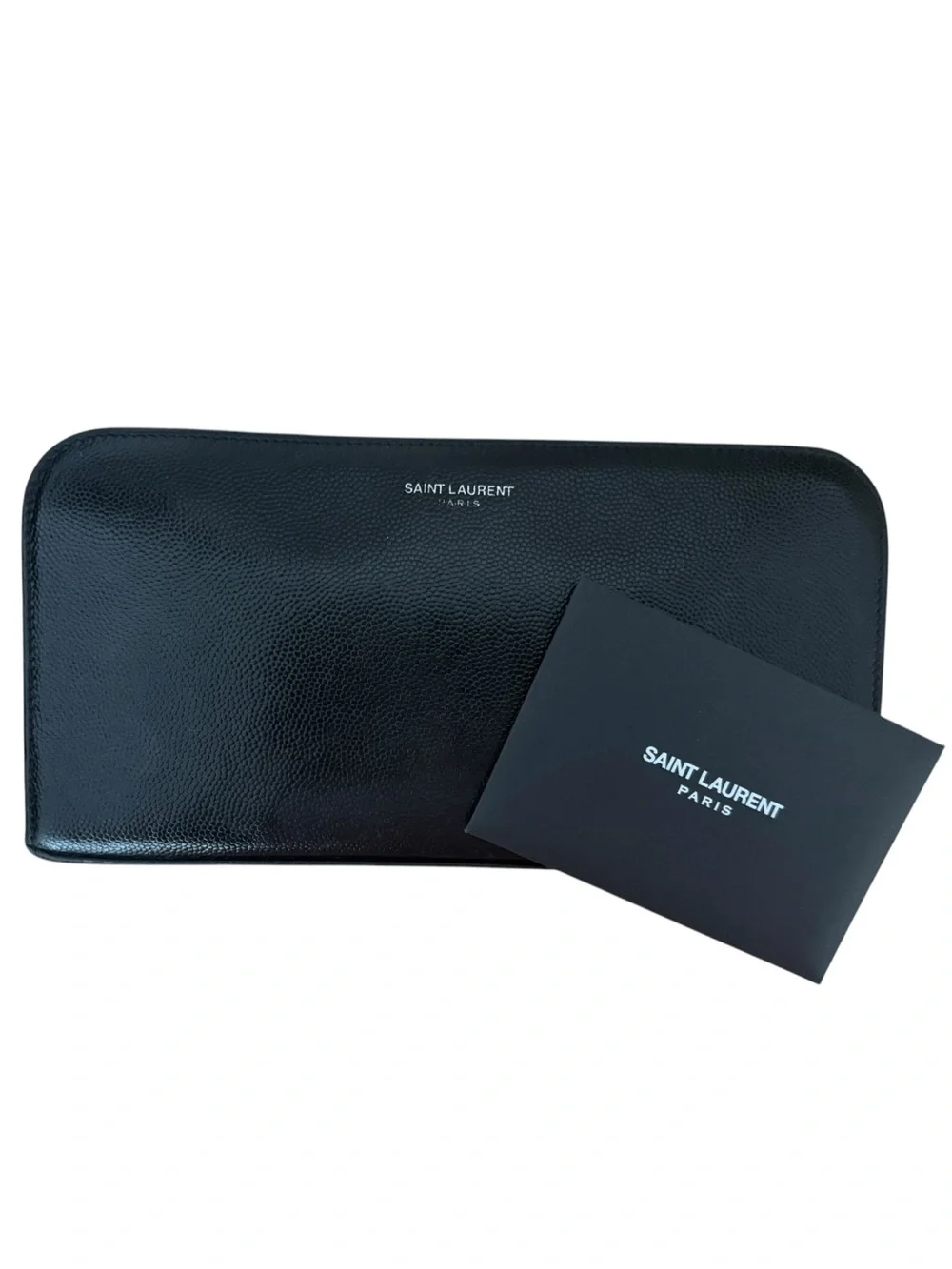 Saint Laurent Grain de Poudre Zip-around Wallet - Picture 2 of 7